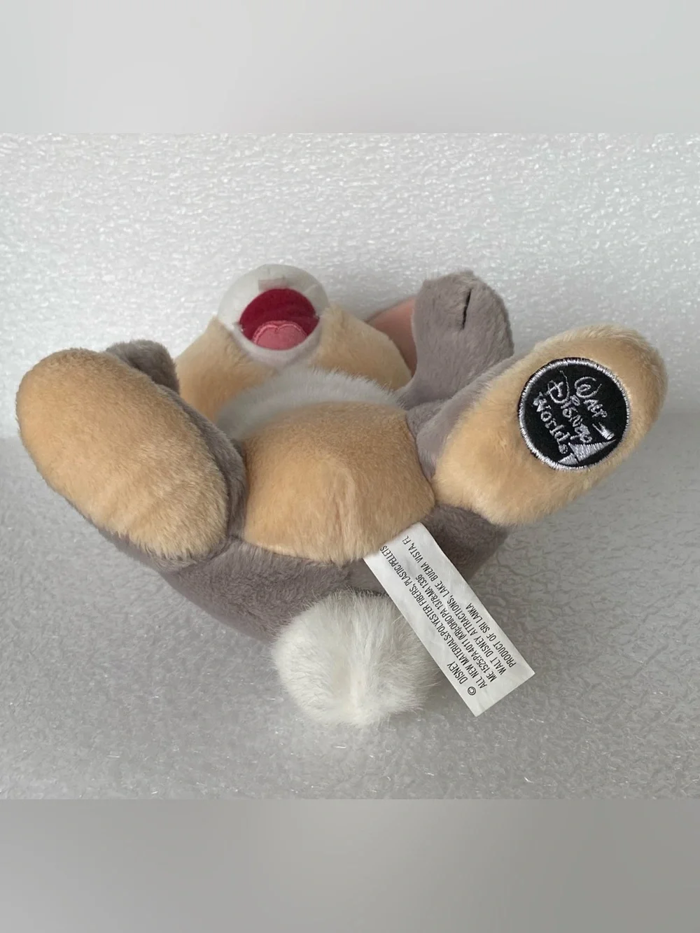 Vintage Walt Disney World THUMPER Bunny Rabbit Plush Toy From BAMBI with Tag